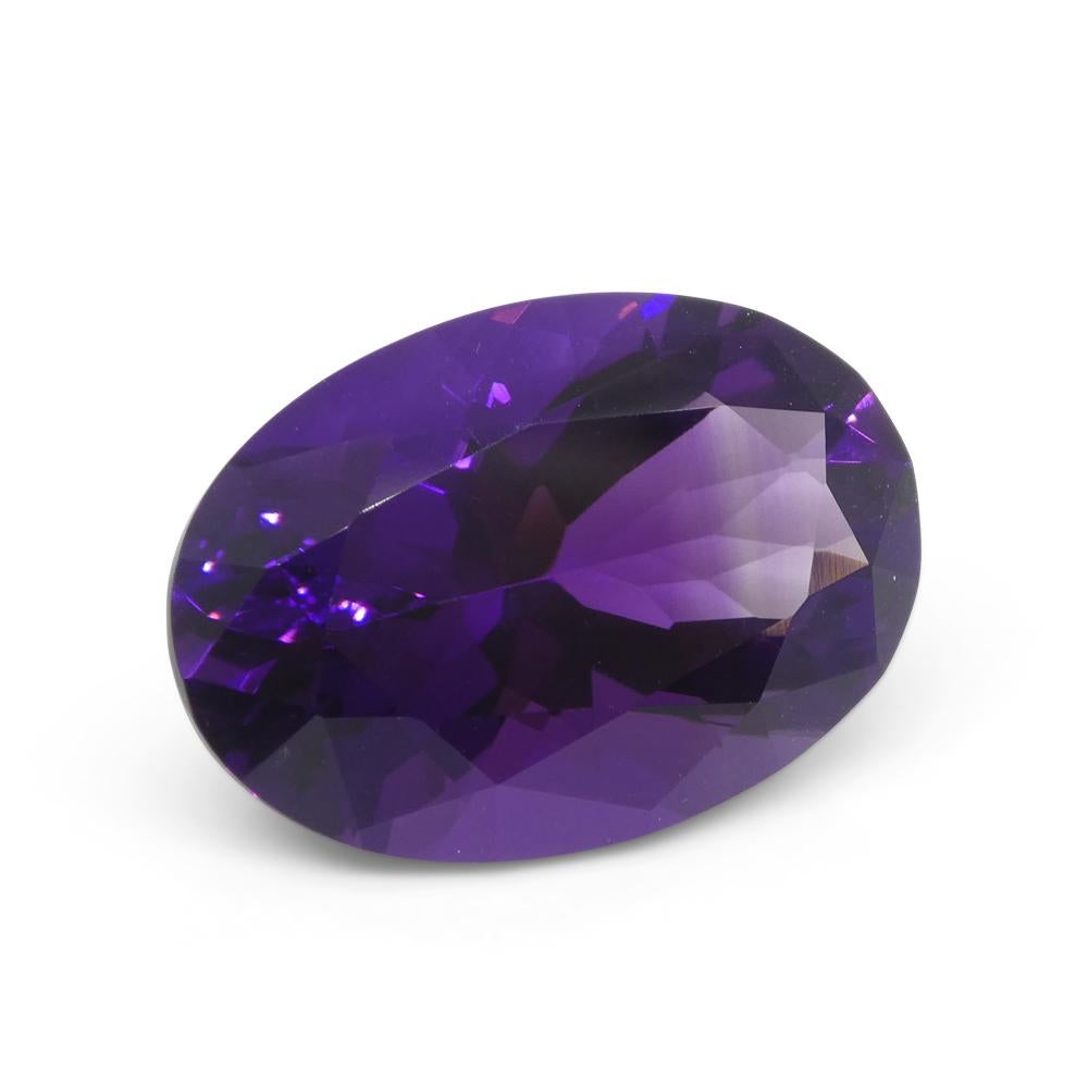 14.32ct Oval Purple Amethyst from Uruguay For Sale 8