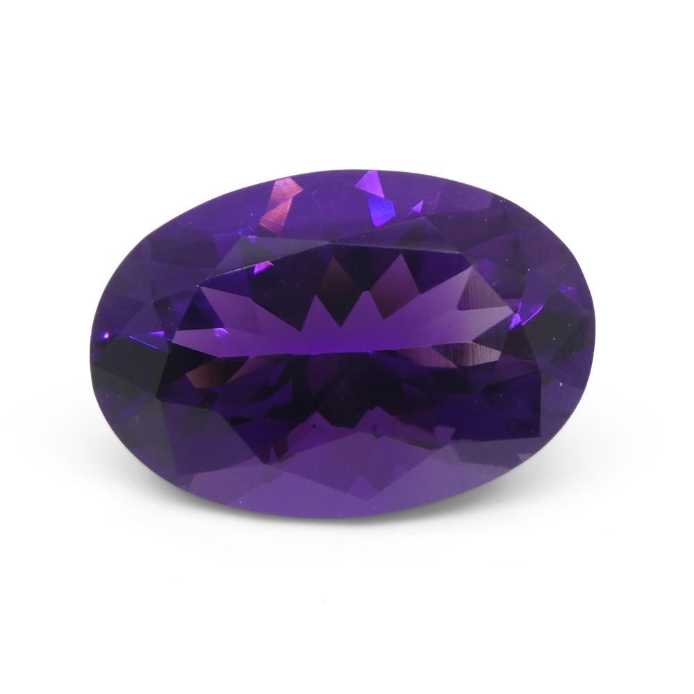 14.32ct Oval Purple Amethyst from Uruguay In New Condition For Sale In Toronto, Ontario