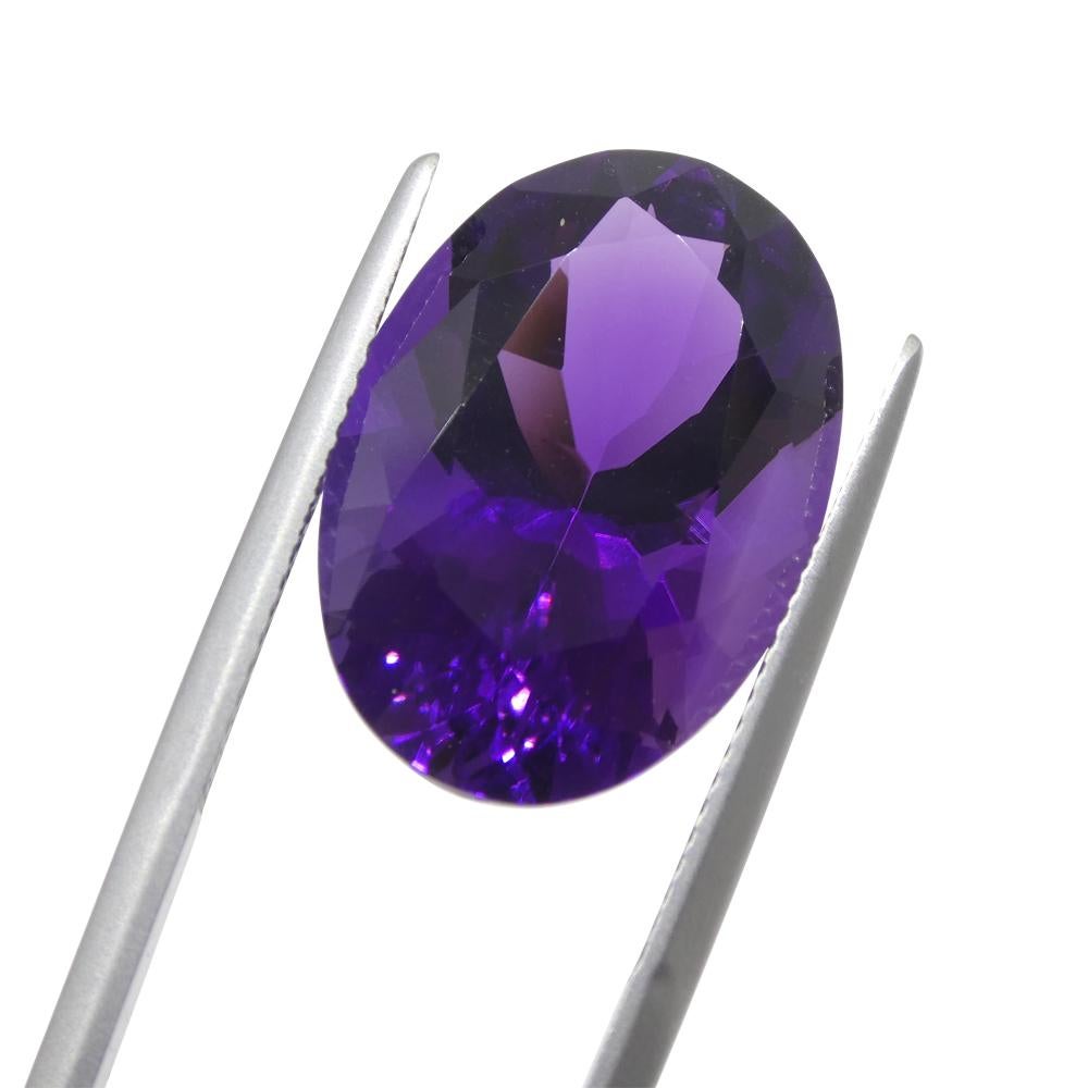 14.32ct Oval Purple Amethyst from Uruguay For Sale 1