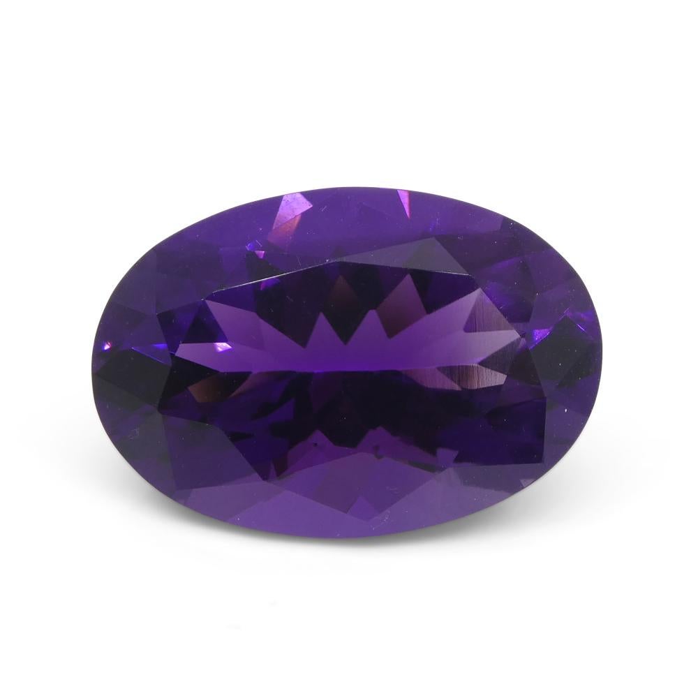 14.32ct Oval Purple Amethyst from Uruguay For Sale 3
