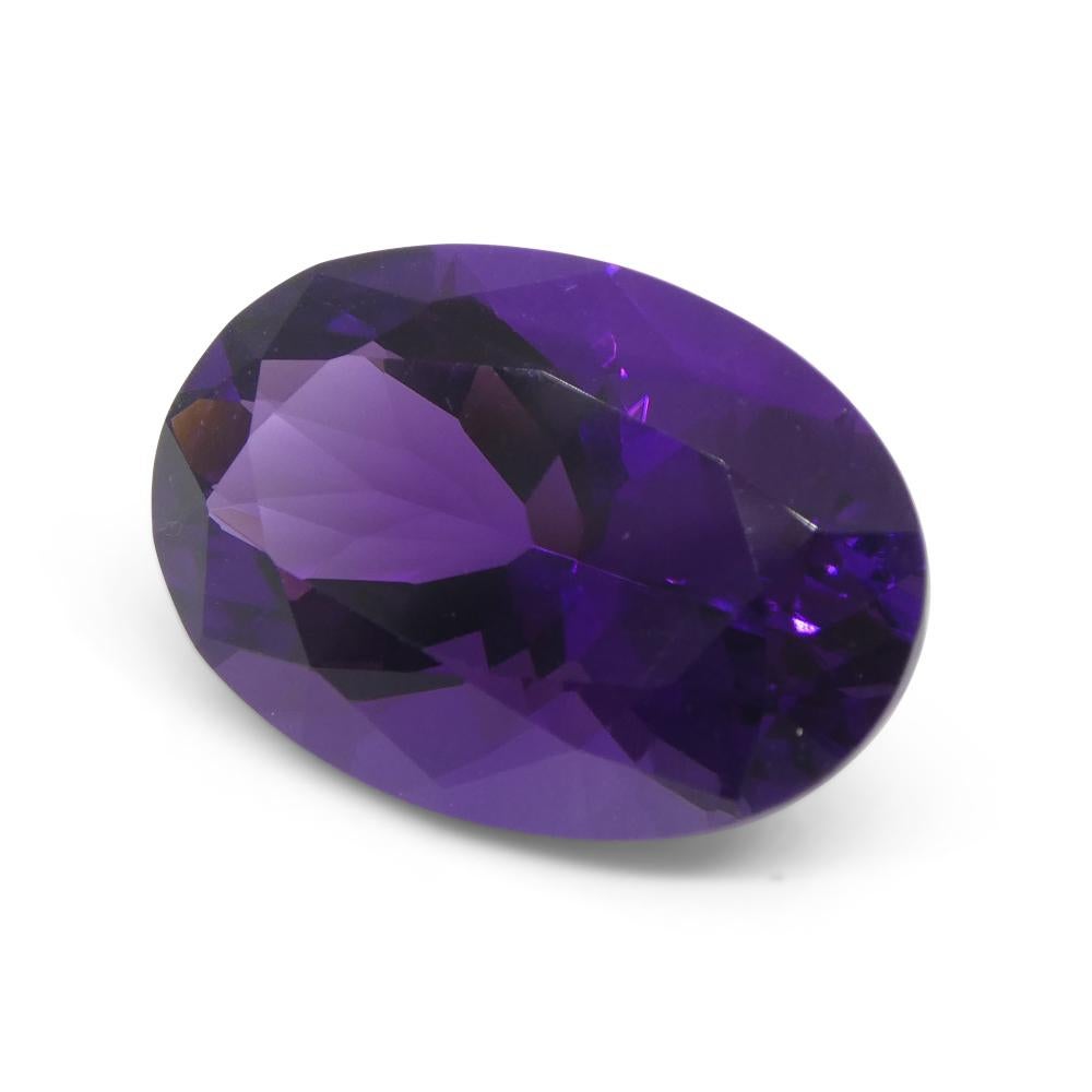 14.32ct Oval Purple Amethyst from Uruguay For Sale 4