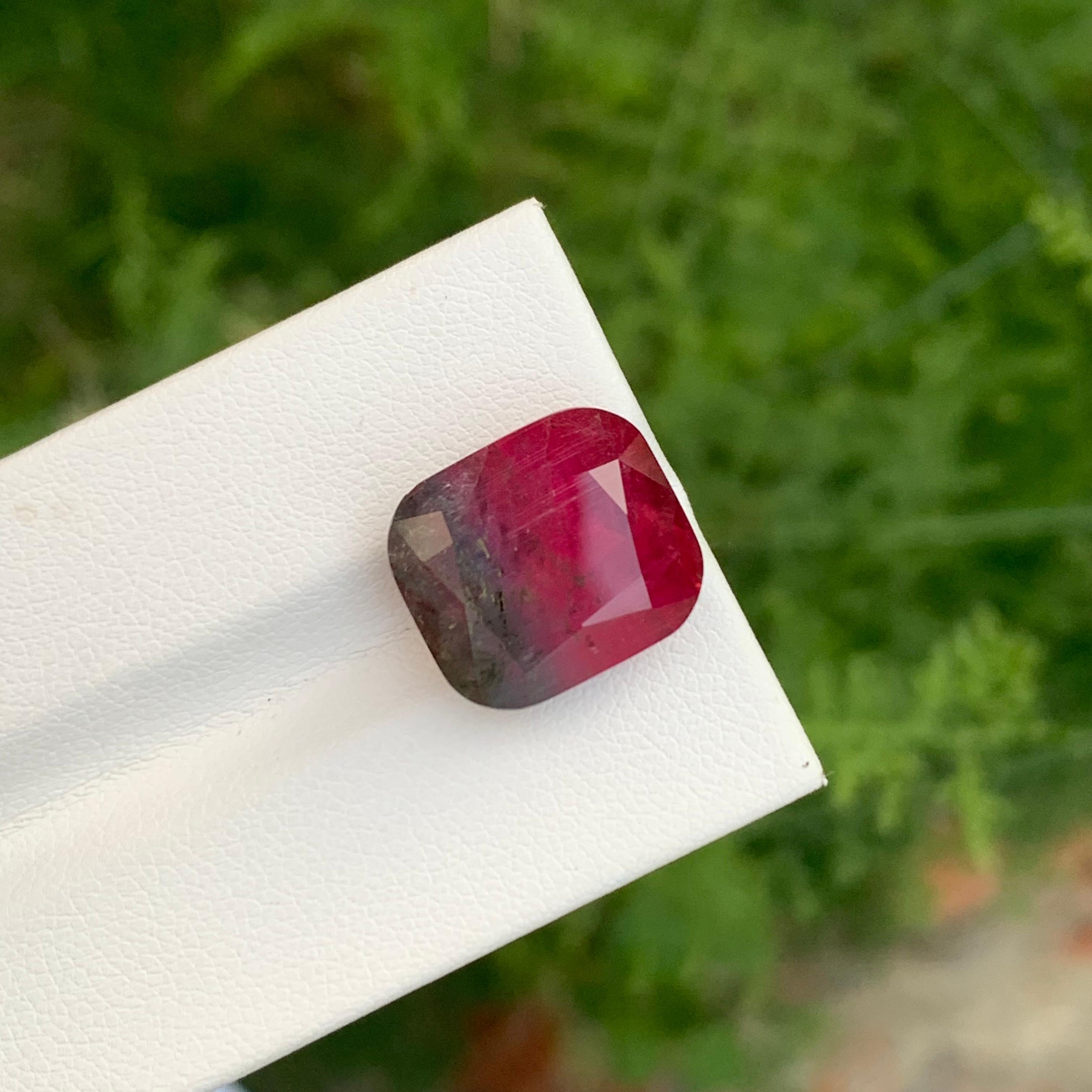 14,35 quilates Gema Natural Maravillosa Turmalina Bicolor Suelta en Forma de Cojín Corte cojín en venta