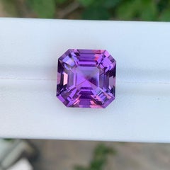 14.35 Carats Asscher Cut Loose Amethyst Gemstone