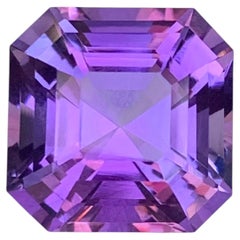 14.35 Carats Asscher Cut Loose Amethyst Gemstone