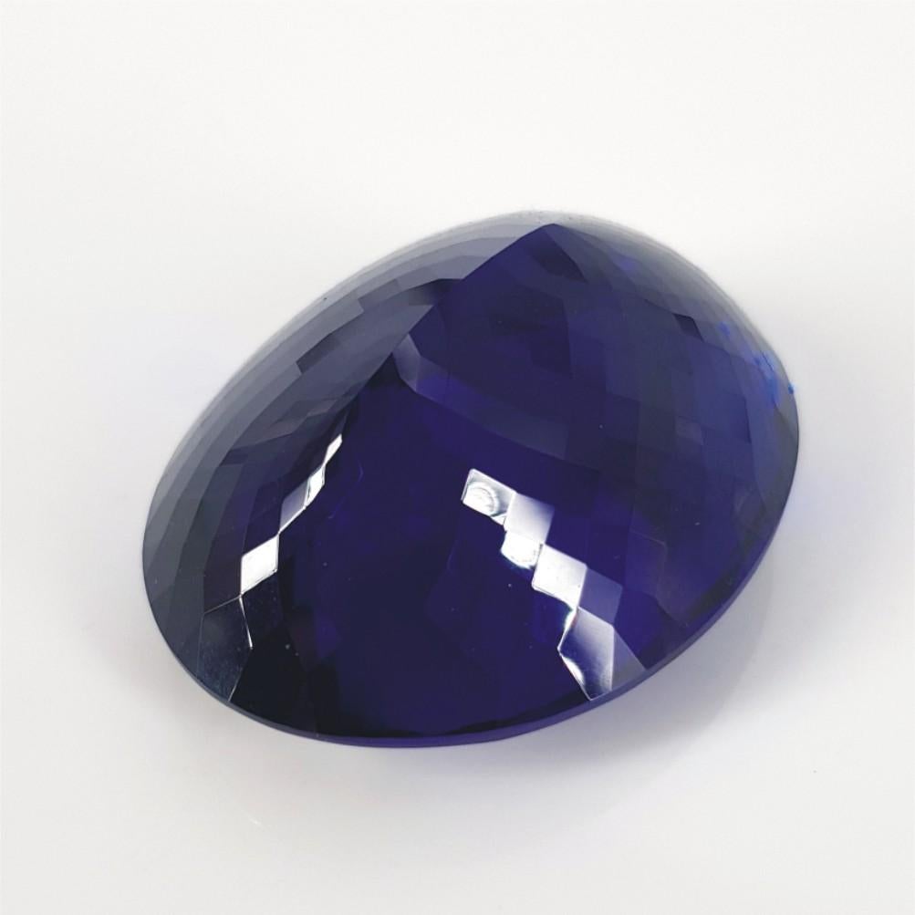 Women's or Men's 143.591CT Oval Cut Natural Tanzanite For Sale