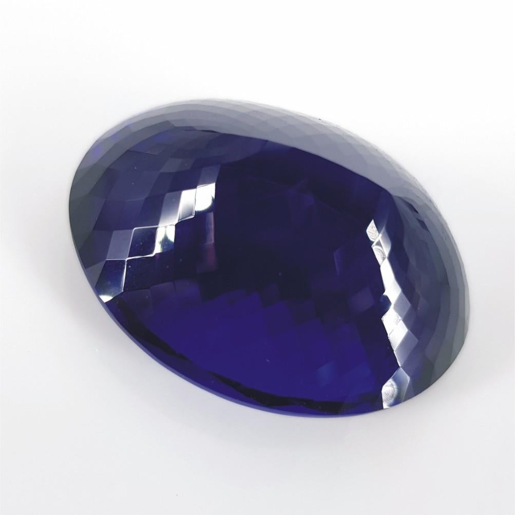 143.591CT Oval Cut Natural Tanzanite For Sale 3