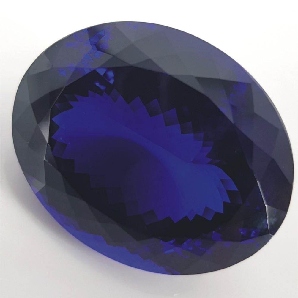 143.591CT Oval Cut Natural Tanzanite For Sale 4