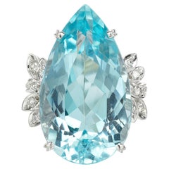 14.37 Carat Pear Statement Mixed / Other 14K White Gold High Jewellery Supremacy