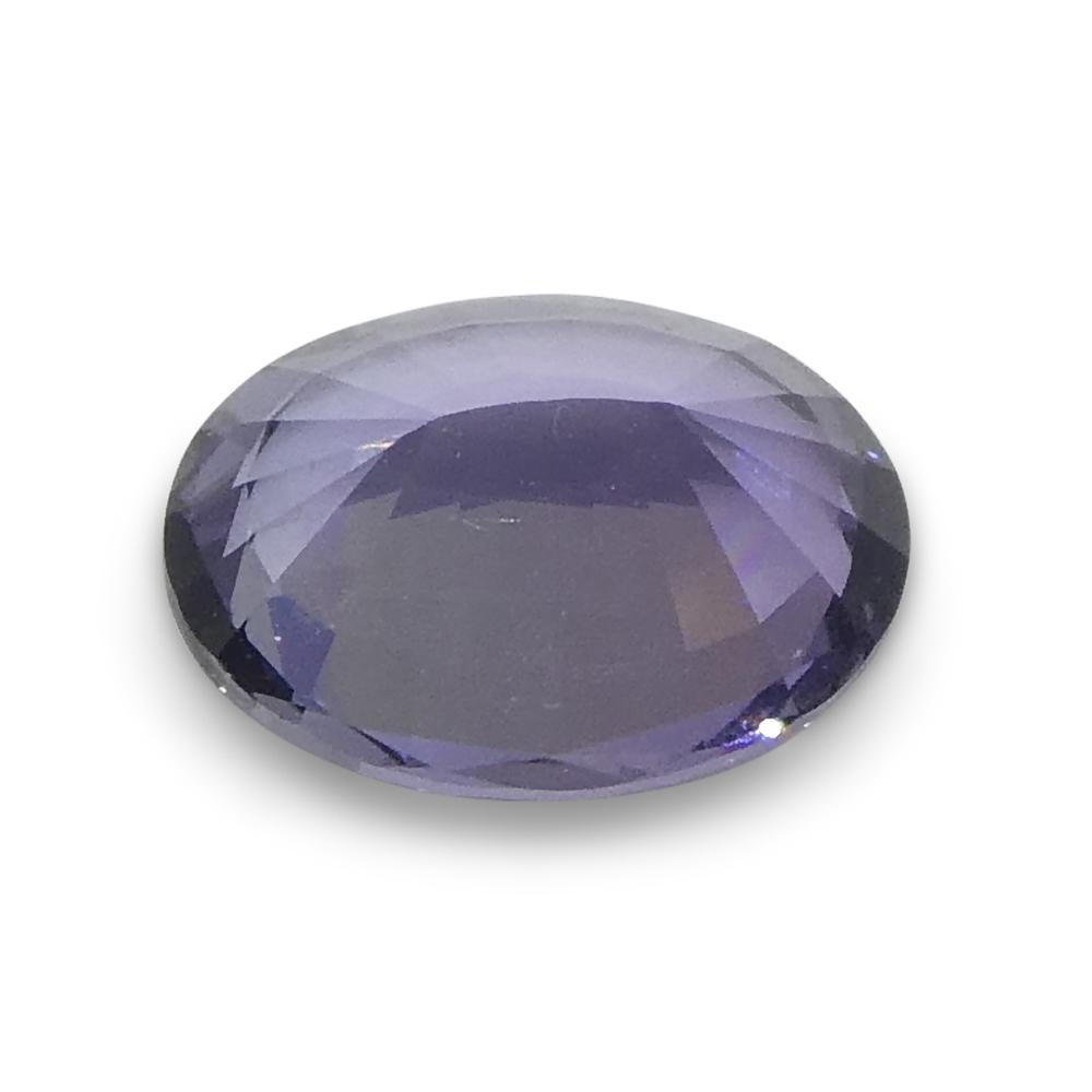 1.43ct Oval Violet Spinel from Burma For Sale 6