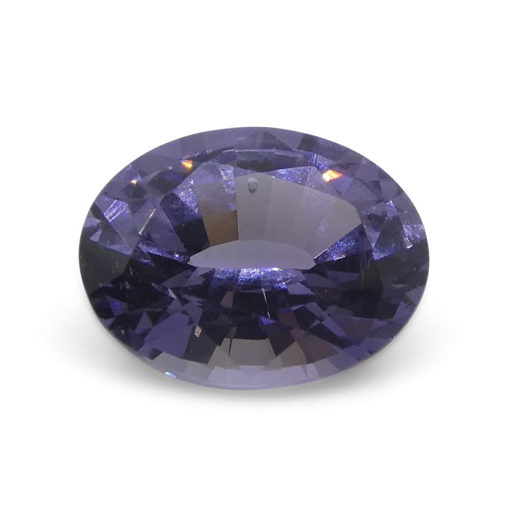 1,43ct Spinello ovale viola dalla Birmania In condizioni Nuovo in vendita a Toronto, Ontario
