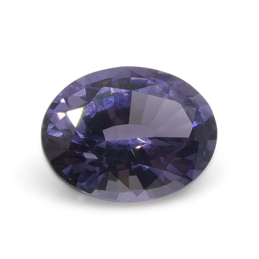 1.43ct Oval Violet Spinel from Burma For Sale 1