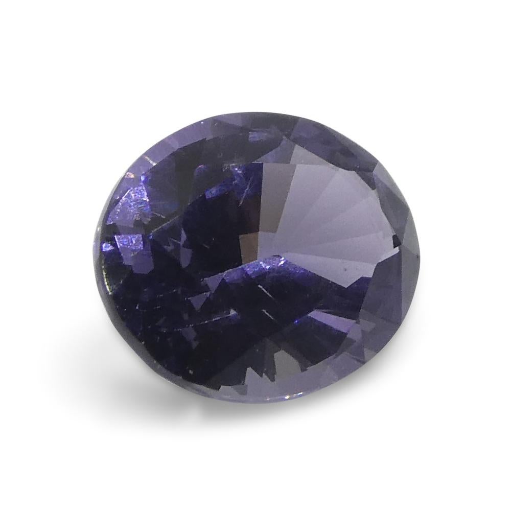 1.43ct Oval Violet Spinel from Burma For Sale 2