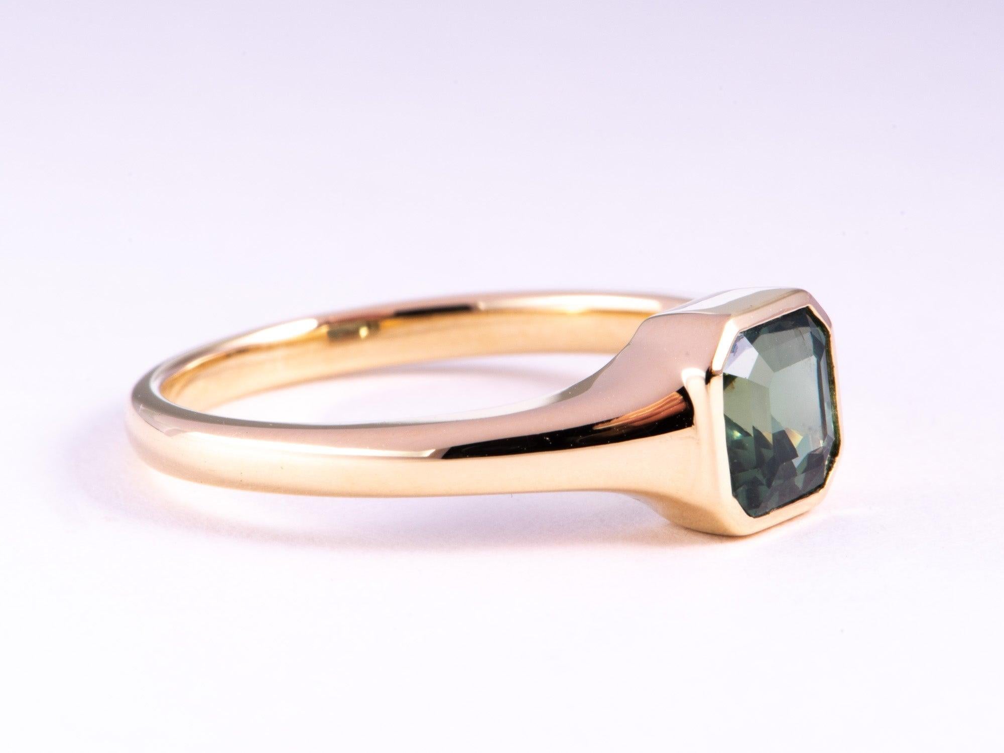 ♥ 1,43ct Zaffiro verde acqua con castone Anello di fidanzamento con castone in oro 14K Unico brillante pulito Pietra di nascita di settembre Anniversario Regalo di vacanza R6772
♥ L'articolo misura 6,7 mm di lunghezza (direzione nord-sud), 6,9 mm di