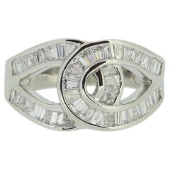 1.44 Carat Baguette Cut Diamond Ring