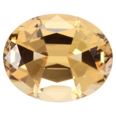 1.44 Carat Loupe-Clean Oval Imperial Topaz – Rare Gemstone for Custom Jewelry