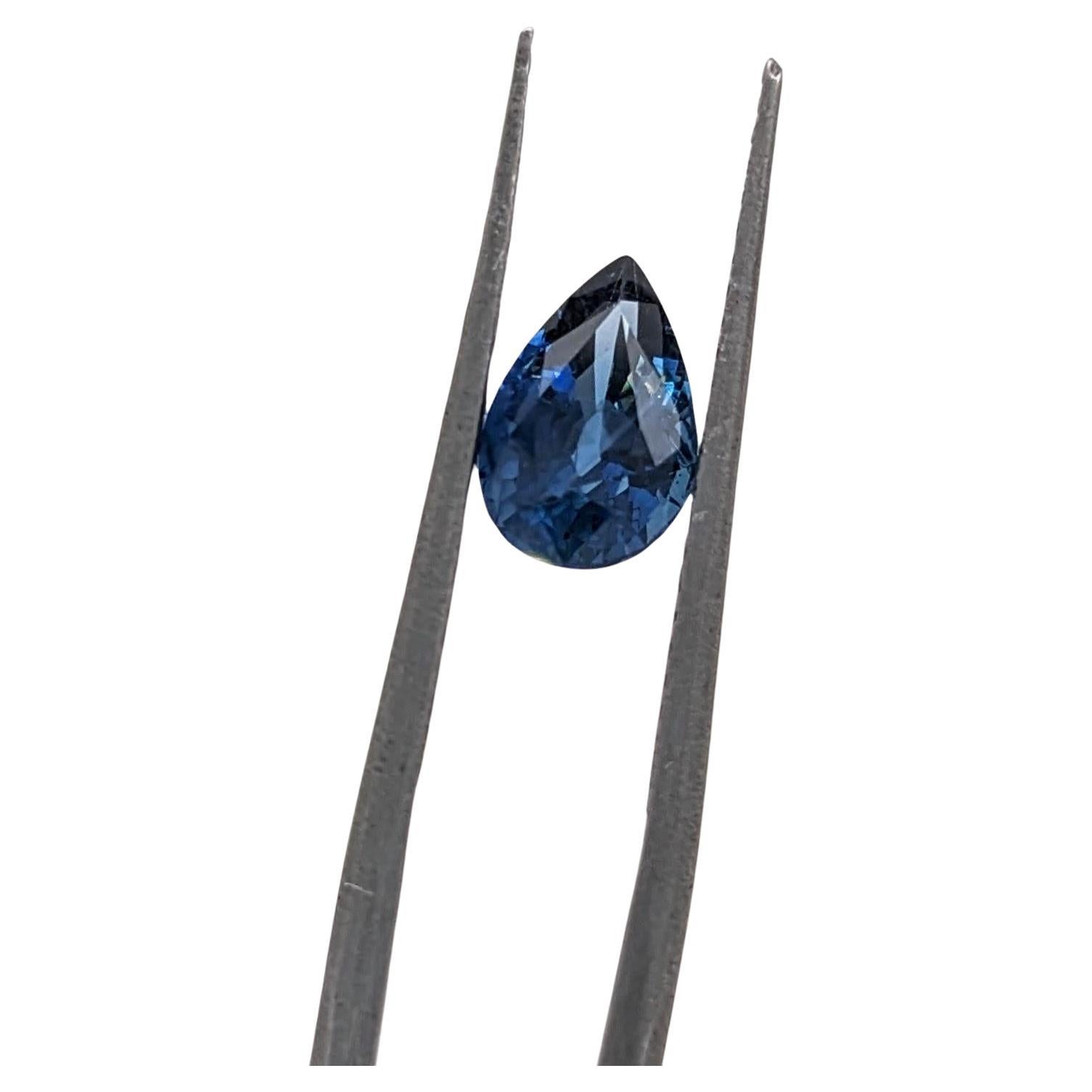1.44 Carat Sapphire Loose Gemstone Pear Shape 8.5x5.6mm