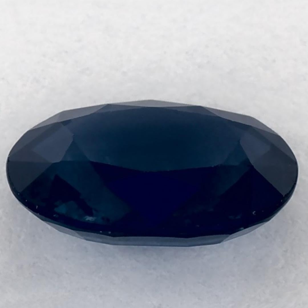 1.44 Ct Blue Sapphire Oval Loose Gemstone (pierre précieuse en vrac) Neuf - En vente à Fort Lee, NJ