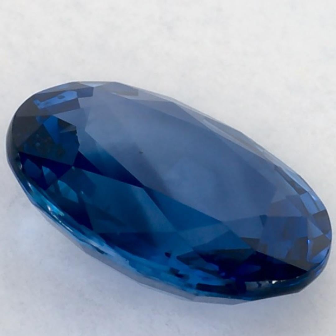 1.44 carati di zaffiro blu ovale sfuso in vendita 1
