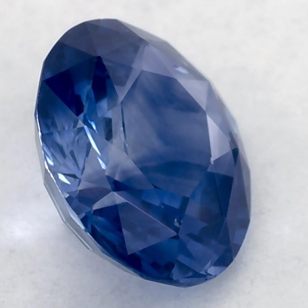 1.44 carati di zaffiro blu ovale sfuso in vendita 2