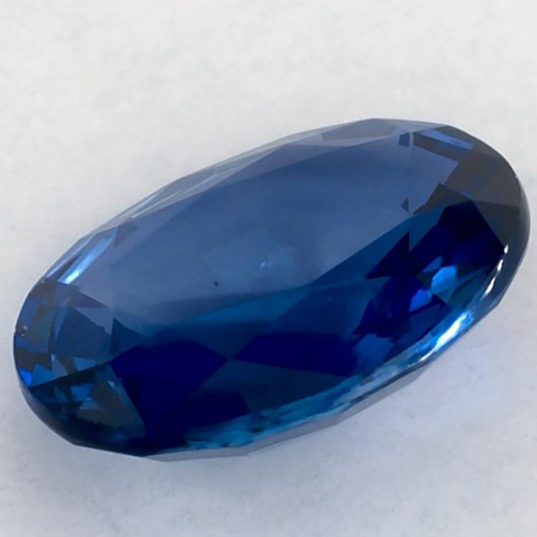 1.44 carati di zaffiro blu ovale sfuso in vendita 3