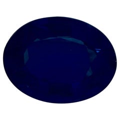 1.44 Ct Blue Sapphire Oval Loose Gemstone