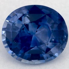 1.44 Ct Blue Sapphire Oval Loose Gemstone