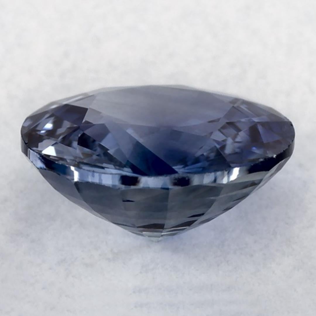 1.44 carati di zaffiro blu rotondo sfuso In condizioni Nuovo in vendita a Fort Lee, NJ