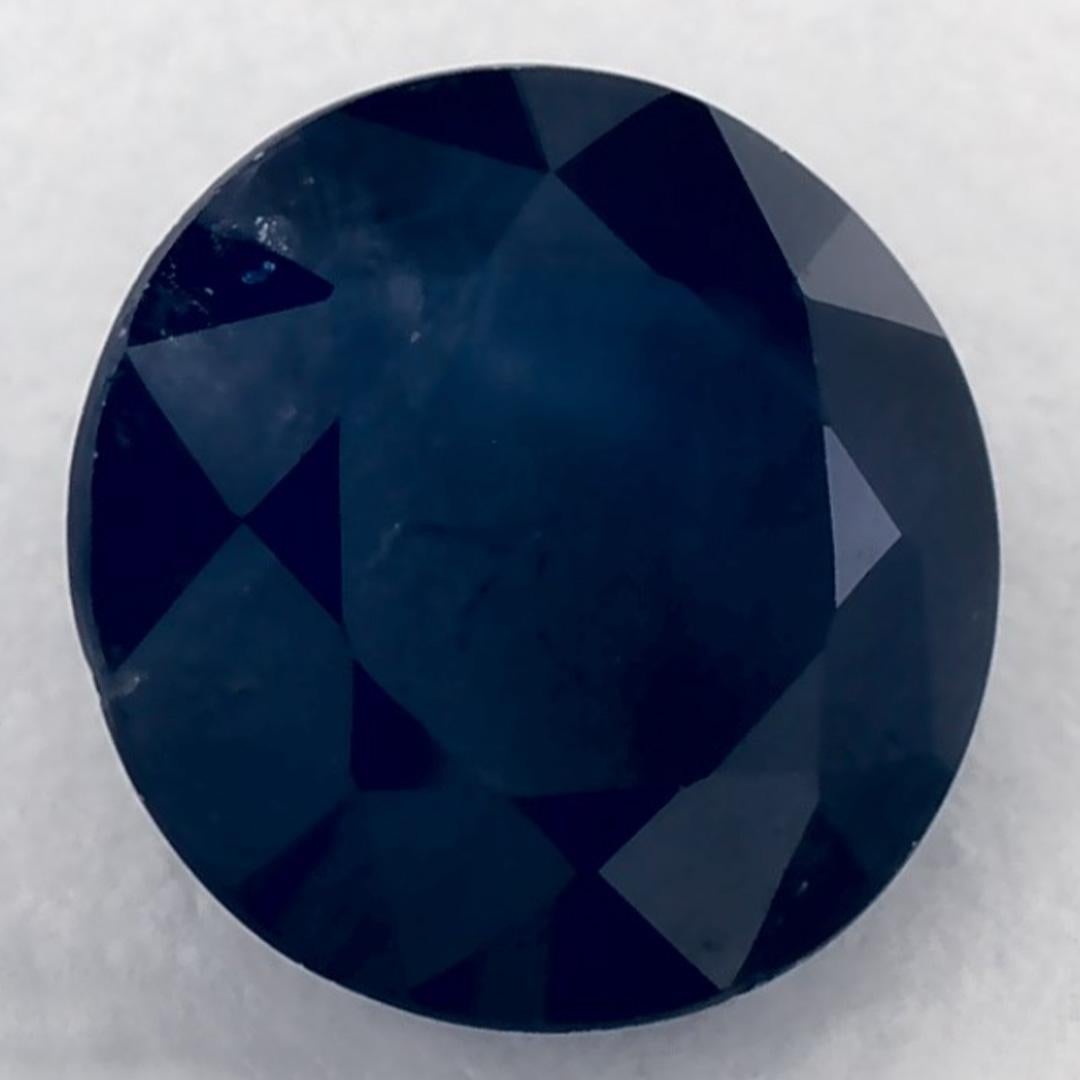1.44 Karat Blauer runder Saphir, loser Edelstein im Zustand „Neu“ im Angebot in Fort Lee, NJ