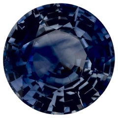1.44 Ct Blue Sapphire Round Loose Gemstone