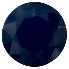 1.44 Ct Blue Sapphire Round Loose Gemstone