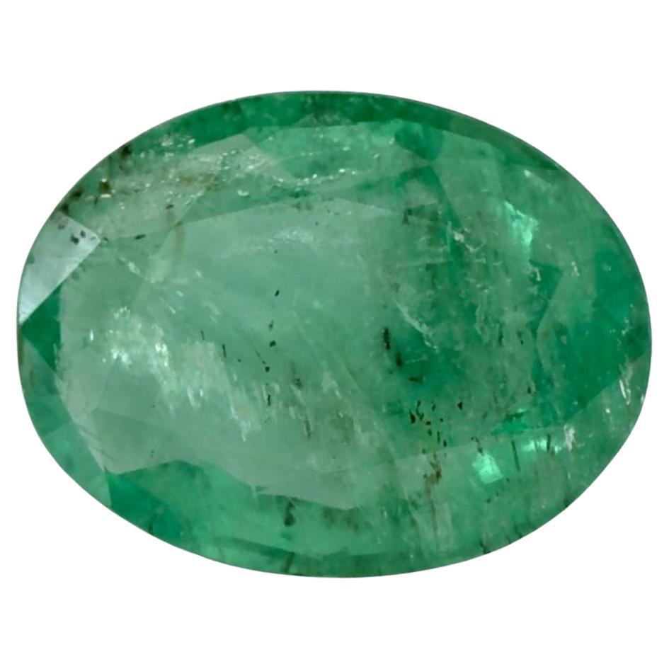 1.44 Ct Emerald Oval Loose Gemstone (pierre précieuse en vrac) en vente
