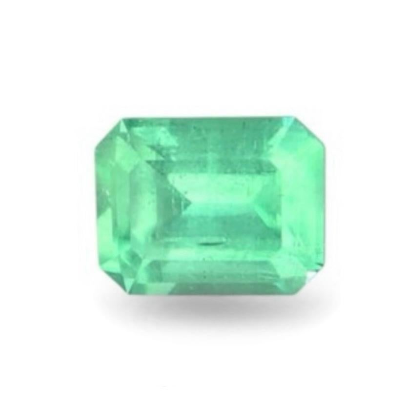 1,44 Karat GIA zertifiziert kein Öl Russland Smaragd Neon Grün Farbe im Angebot 3