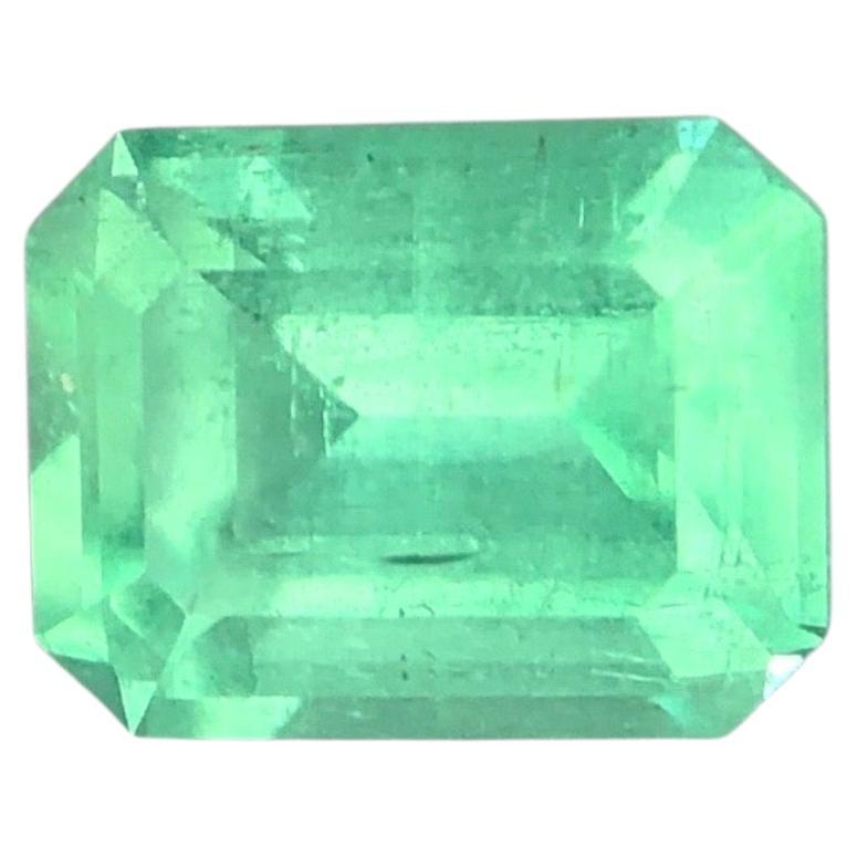 1.44 Ct GIA Certified No oil Russia Emerald Neon Green Color