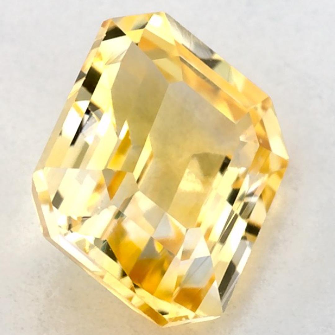 1.44 qt Zafiro Amarillo Octágono Gema Suelta en venta 2