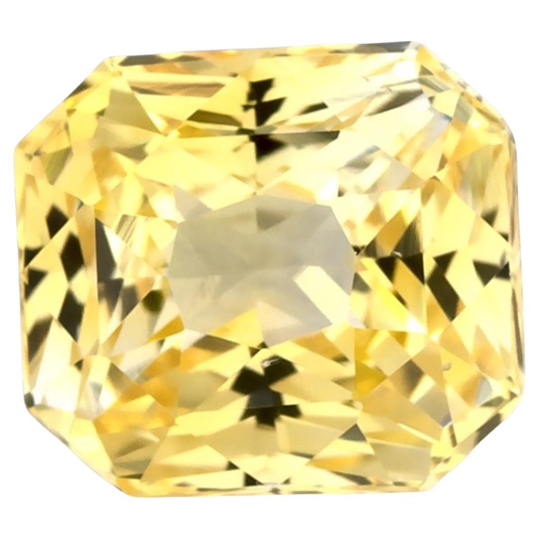 1.44 Ct Yellow Sapphire Radiant Loose Gemstone (pierre précieuse en vrac)