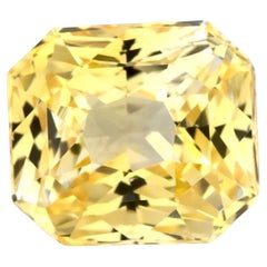 1.44 Ct Yellow Sapphire Radiant Loose Gemstone (pierre précieuse en vrac)