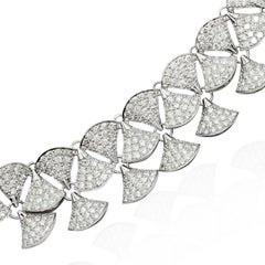 14.40 Carat Diamond 14 Karat White Gold Necklace