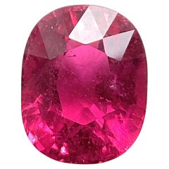 14.40 Carats Rubellite Tourmaline Cushion Cut stone For Jewelry Natural gemstone