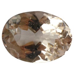 Morganite ovale 14,41 carats certifiée IGI