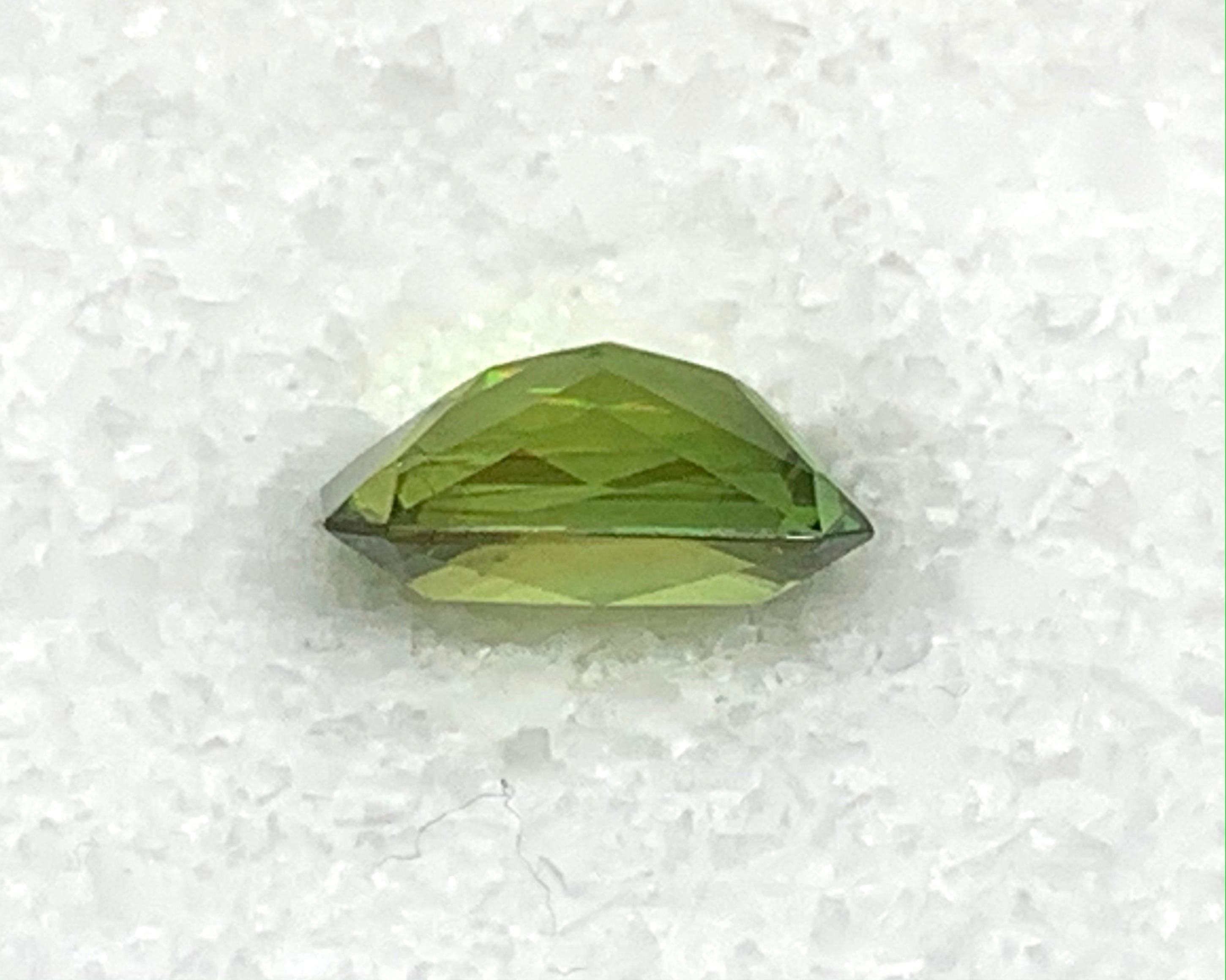 Emerald Cut 14.43 Carat Sphene, Octagonal Cut, Rare Loose Gemstone