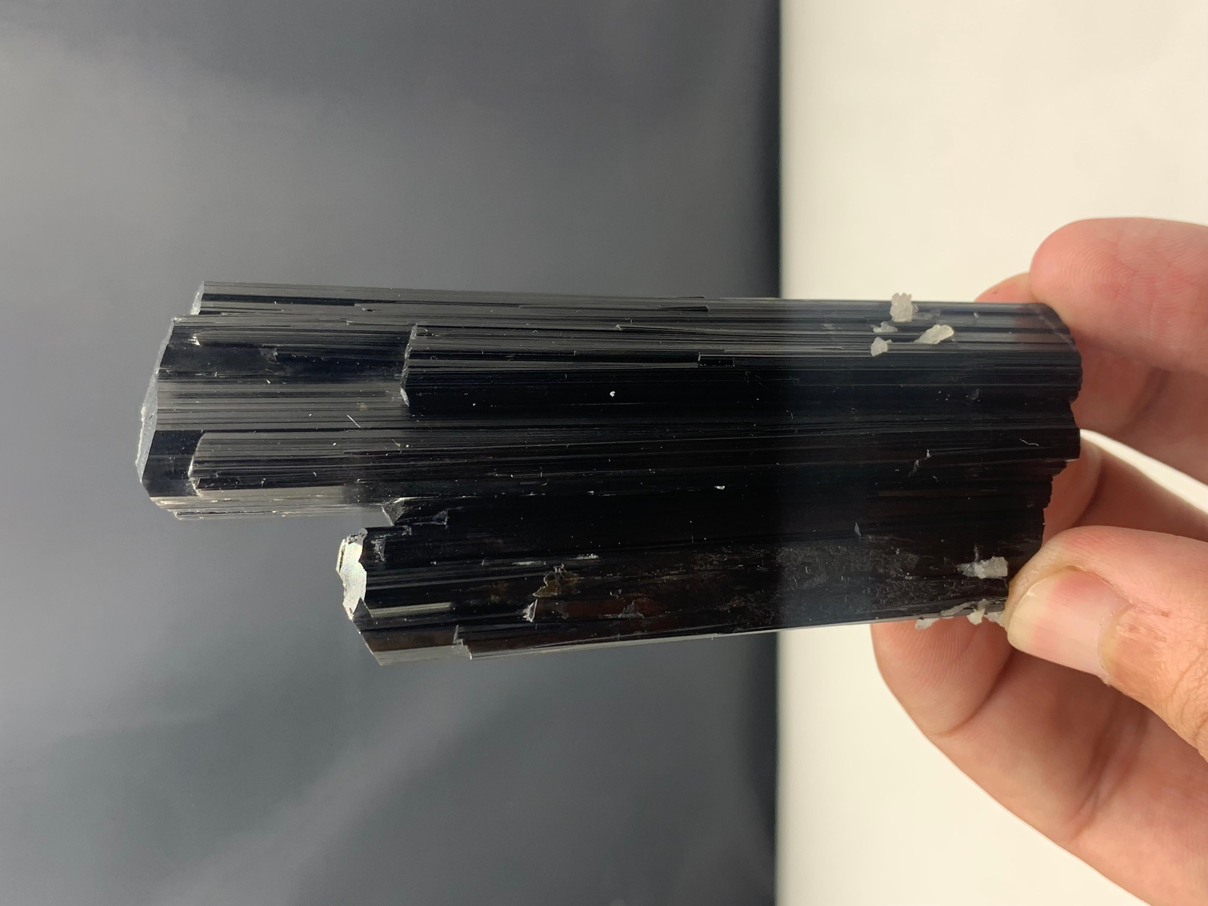 Other 144.31 Gram Pretty Black Tourmaline Crystal Bunch From Afghanistan  For Sale