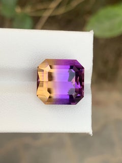 14.45 Carat Natural Loose Ametrine Octagon Cut Gemstone From Bolivia