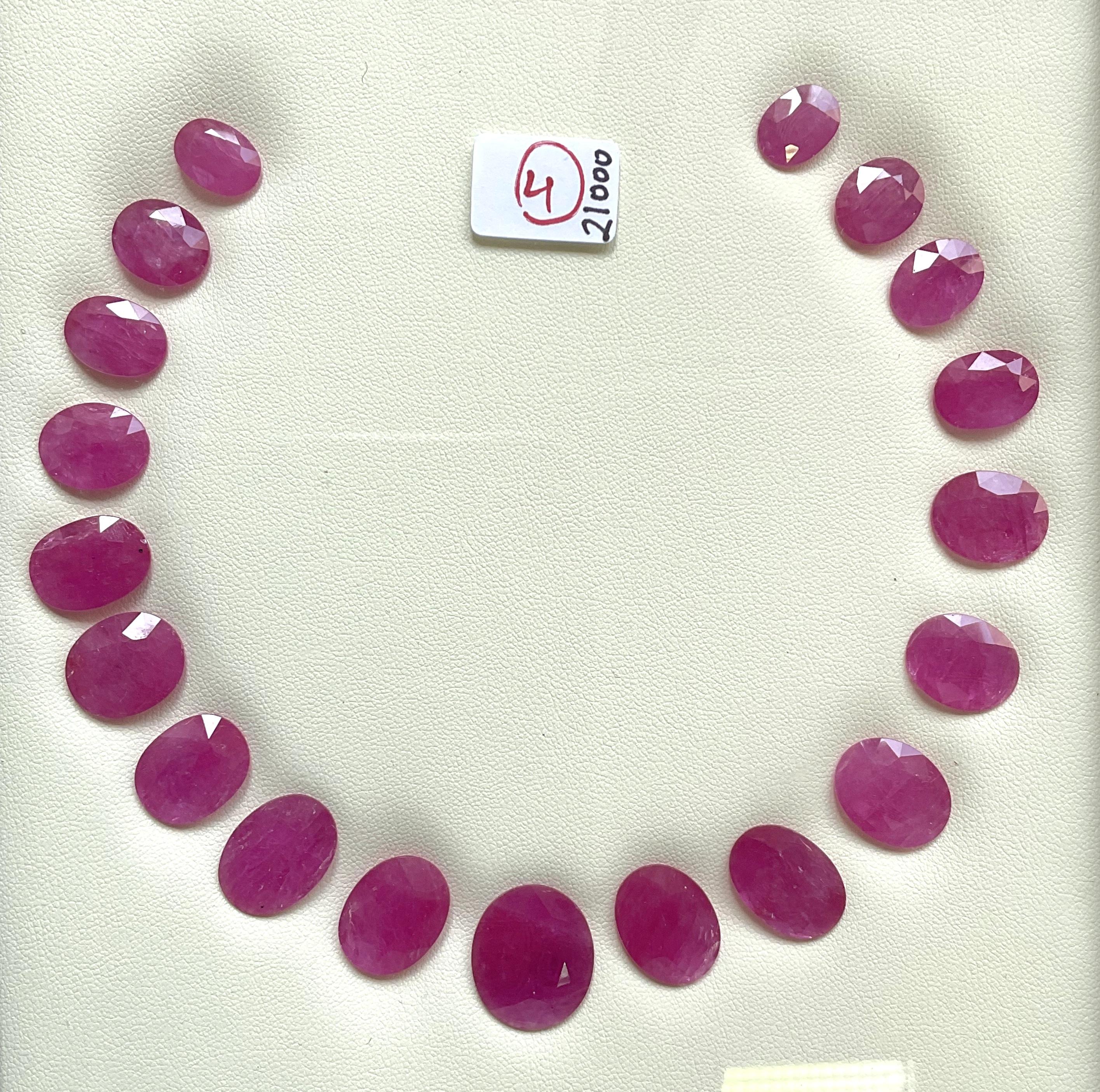 144,90 carati rubino Mozambico pietra ovale 19 pezzi disposizione riscaldata gemma naturale

Peso: 144,90 Carati
Dimensioni: da 8x11 a 15x18 MM
Forma: taglio ovale
Pezzi - 19
