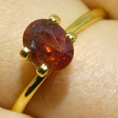 1.44ct Oval Red Sapphire from East Africa