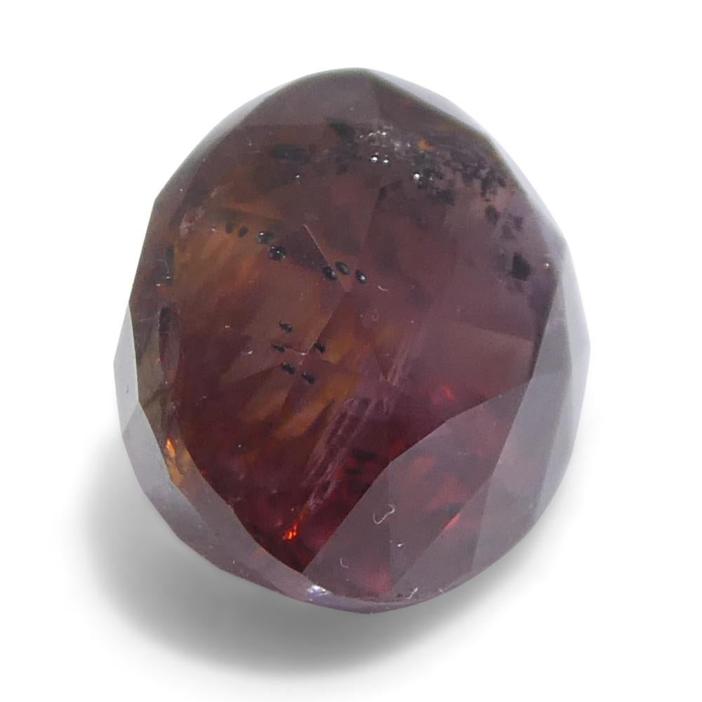 Saphir rouge ovale de 1,44ct d'Afrique de l'Est en vente 3