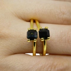 1.44ct Pair Asscher Blue Indicolite Tourmaline