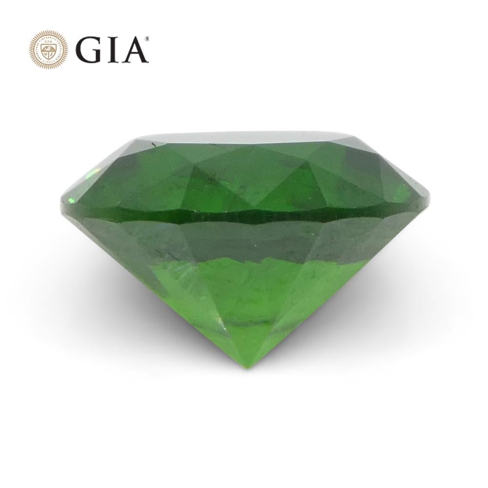 1.44ct Round Vivid Green Demantoid GIA Certified Russia Unheated  For Sale 9