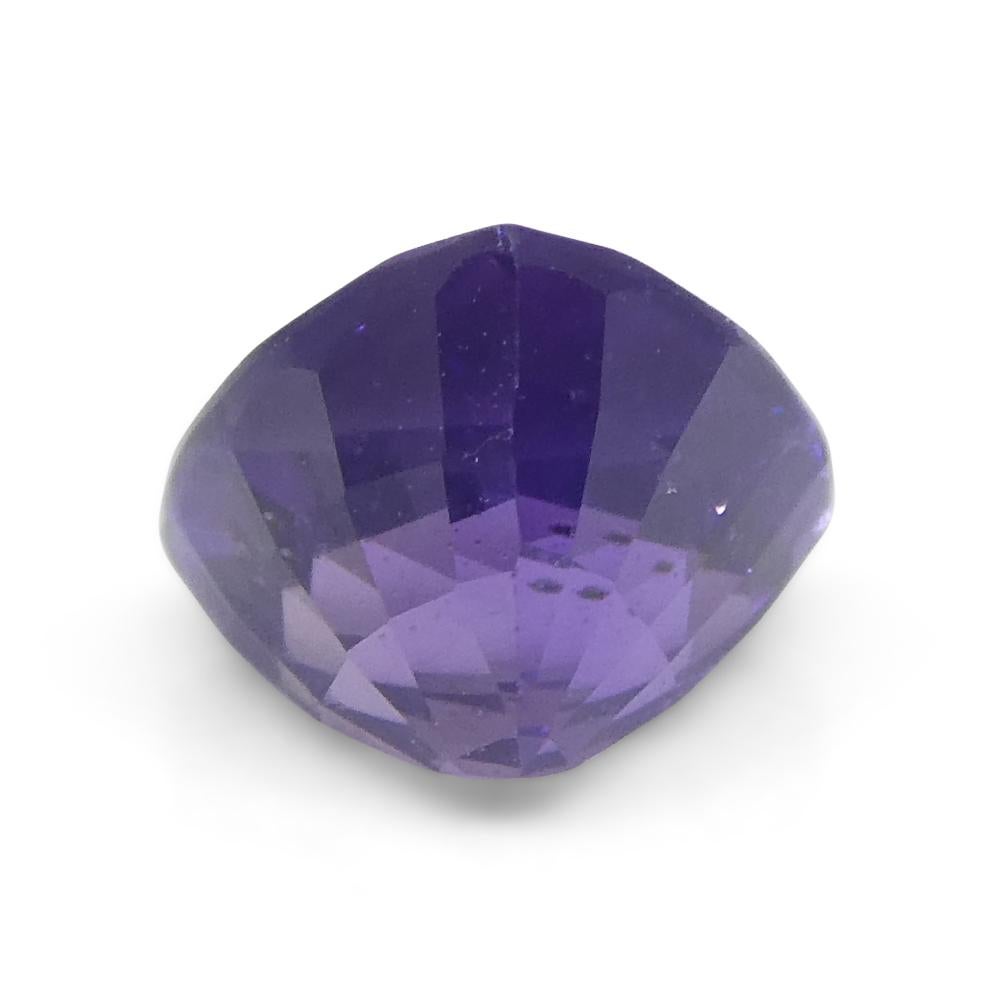 1.44ct Trillion Purple Sapphire from East Africa, Unheated For Sale 4
