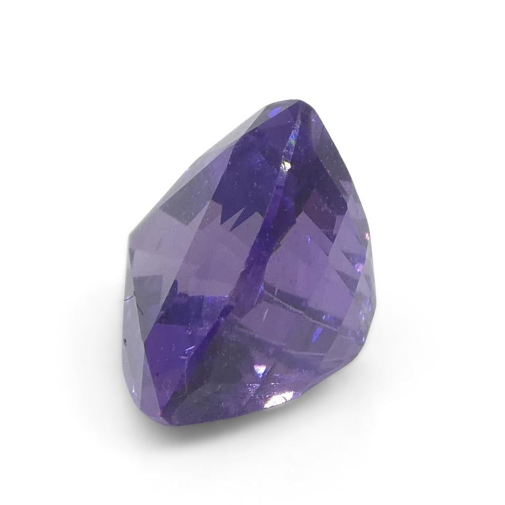 1.44ct Trillion Purple Sapphire from East Africa, Unheated For Sale 5