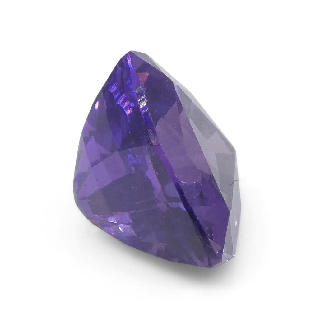 1.44ct Trillion Purple Sapphire from East Africa, Unheated For Sale 3